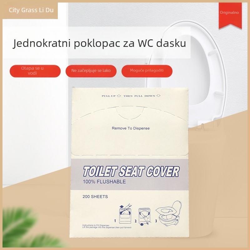 Jednokratna vodotopiva podloga za sjedalo WC-a