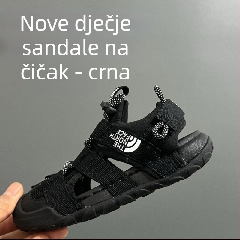 Beijia dječje sandale s zatvorenim prstom i mrežastom gornjom, ljeto 2025, unisex, casual sportske sandale s Velcro kopčanjem