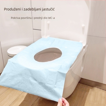 Jednokratna podloga za sjedalo WC-a za putovanja i hotele