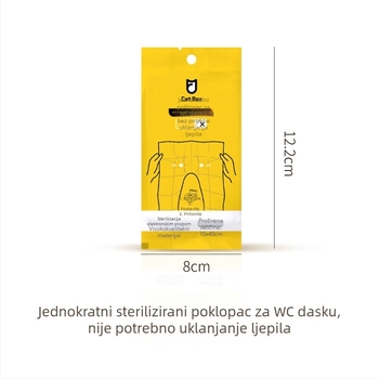 Jednokratna podloga za sjedalo WC-a za putovanja i hotele