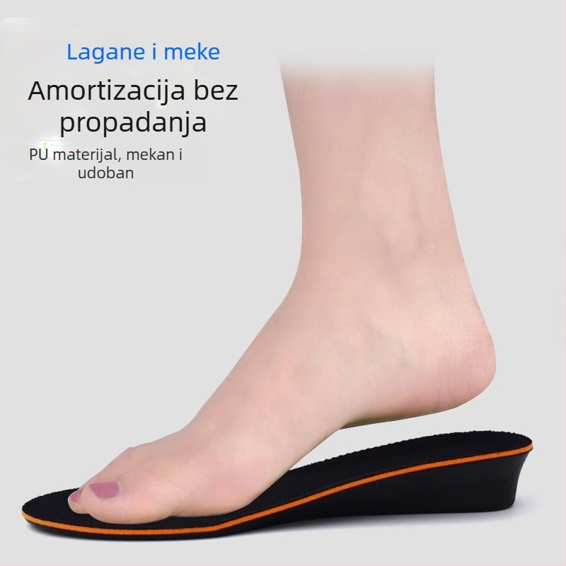 Ulošci za povećanje visine za muškarce i žene, nevidljiva unutarnja podloga, potpuno ublažavanje, mekani i udobni, dizajnirano za čizme Martin