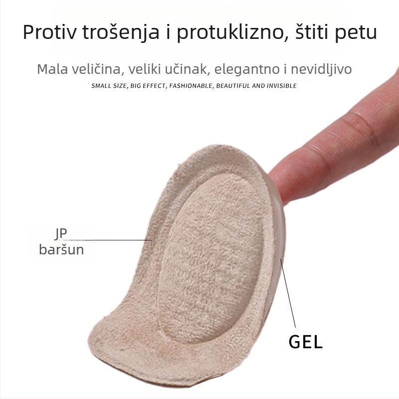 Nevidljiva gel naljepnica za povećanje visine, anti-klizni jastučić za petu, tlmič udaraca, dvostruko gusto podnožje za petu
