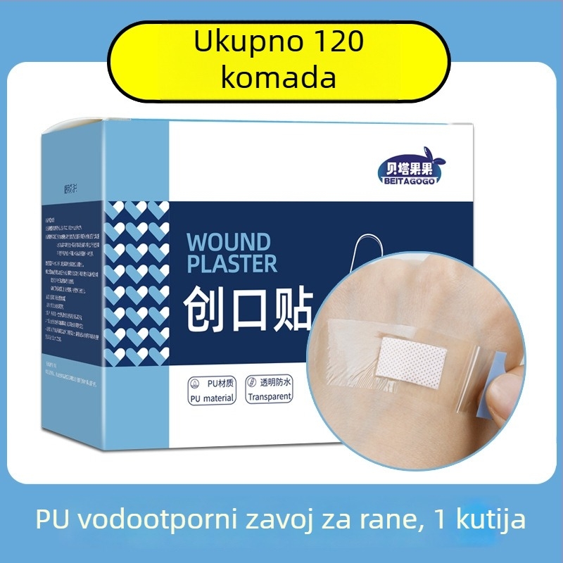 Vodootporan prozirni zavoj, hemostatski i nevidljiv, zaštita od trenja i ožiljaka, bez brige, za kupanje i plivanje