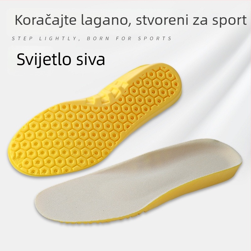 PU ulošci za sportske tenisice, za muškarce i žene, visoka elastičnost, apsorpcija udara, protiv mirisa, upijanje znoja, prozračni, udobni, debeli, mekana podloga, potpuna podrška lukovima
