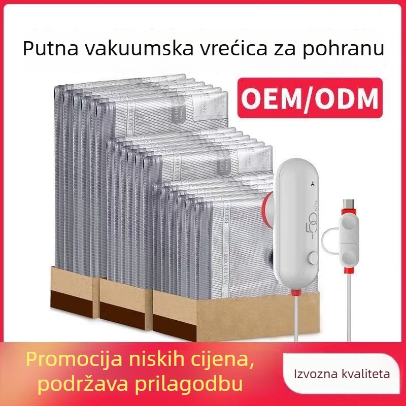 Debljane vakuumske kompresijske vrećice za putovanja, zatvarajuće vreće za pohranu odjeće