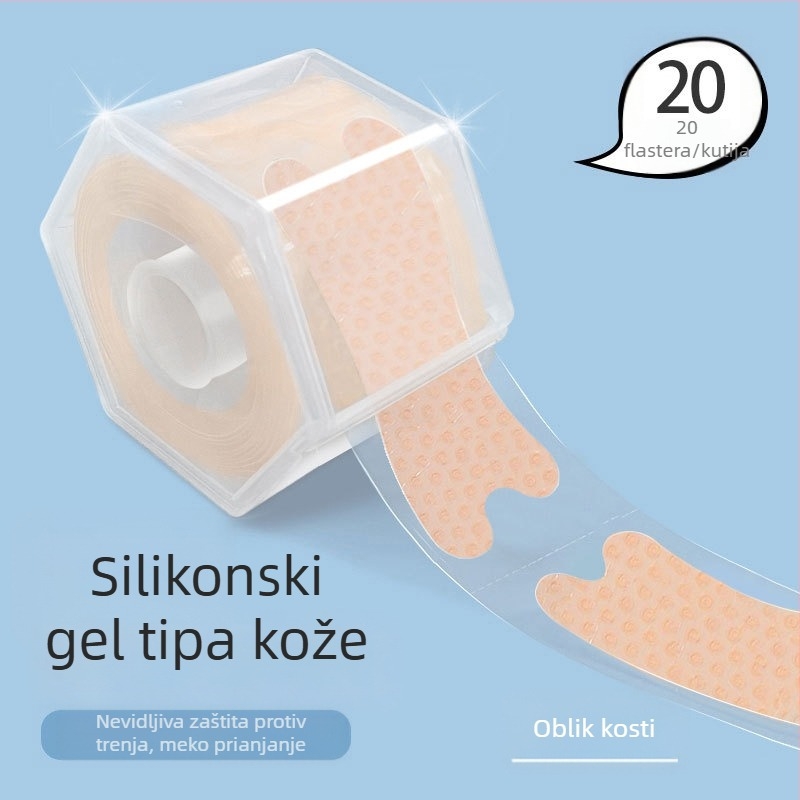 Silikonske nevidljive trake za petu i ulošci za petu za visoke pete, kožne cipele i cipele s prstima
