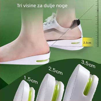 PVC sportska uložna podloga s unutarnjim povećanjem visine, nevidljiva podloga za povećanje visine, apsorpcija udaraca, cijela uložna podloga za svakodnevno nošenje