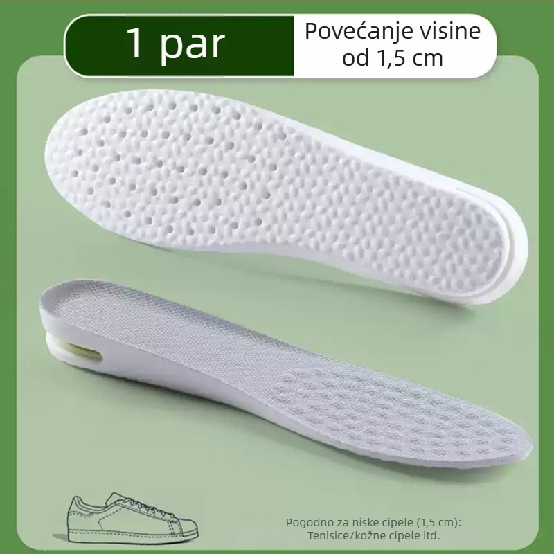 PVC sportska uložna podloga s unutarnjim povećanjem visine, nevidljiva podloga za povećanje visine, apsorpcija udaraca, cijela uložna podloga za svakodnevno nošenje