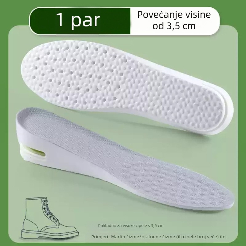 PVC sportska uložna podloga s unutarnjim povećanjem visine, nevidljiva podloga za povećanje visine, apsorpcija udaraca, cijela uložna podloga za svakodnevno nošenje