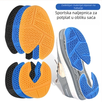 DIY odrezak potplata tenisice za badminton – gumeni uzorak s ćelijama pčele, protuklizna peta