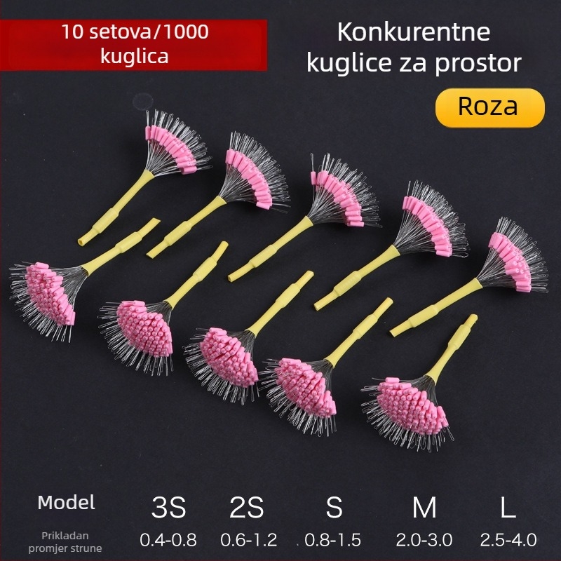 Silikonske zaključavajuće Space Beans za ribolov, protiv zaplitanja, ojačane, 100 komada velikih Space Beans