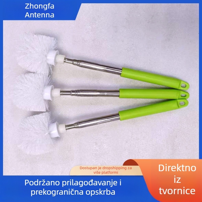 Nehrđajuća čelična četka za zahod s odvojivim glavama, zidna montaža