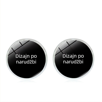 Time Gem naušnice za žene, ručno izrađene geometrijske srebrne naušnice s kukicom