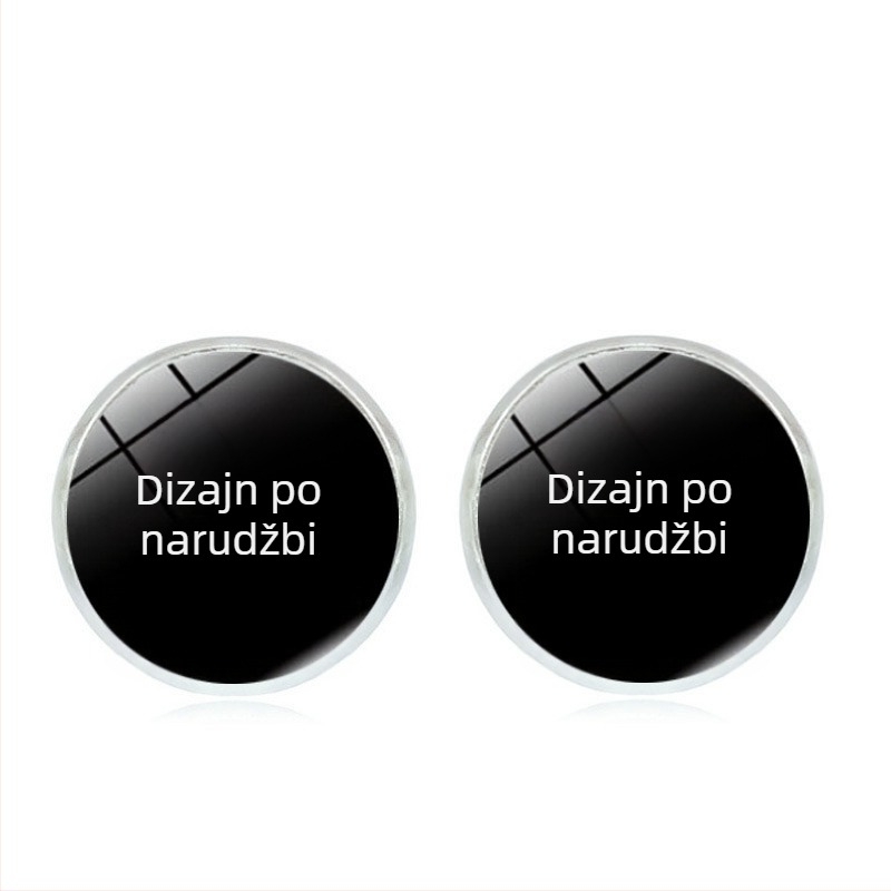 Time Gem naušnice za žene, ručno izrađene geometrijske srebrne naušnice s kukicom