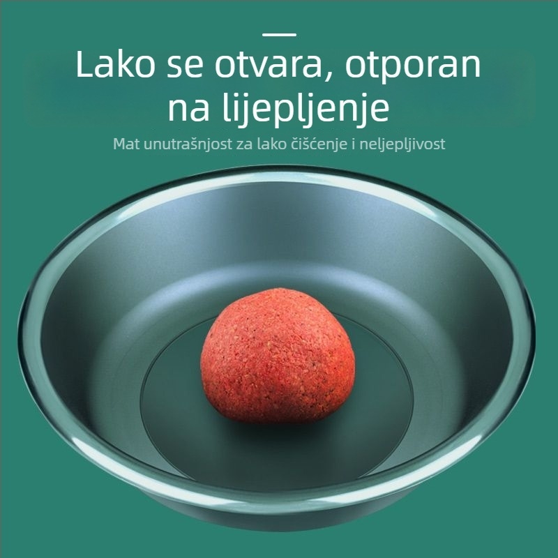 Trodjelni set posuda za mamce: otvorena posuda za mamce, posuda za miješanje i posuda za mamac za ribolov