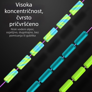 Silikonske svemirske perle za glavnu liniju ribolova, premium dodatna oprema