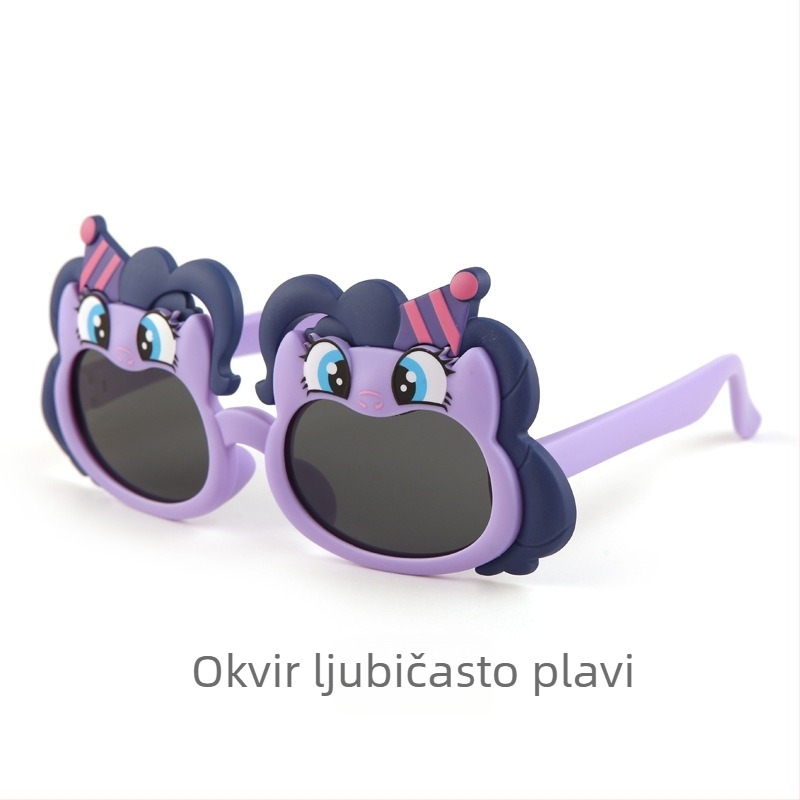 Nova dječja sunčana naočala, slatki karikaturni silikon My Little Pony dizajn, polarizirane sunčane naočale za dječake i djevojčice