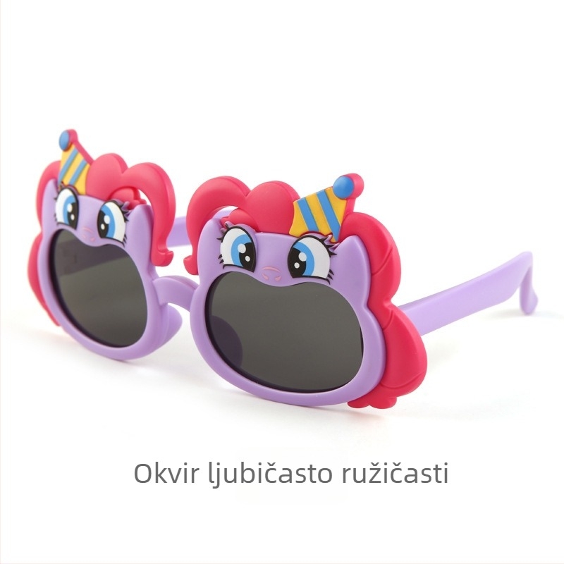 Nova dječja sunčana naočala, slatki karikaturni silikon My Little Pony dizajn, polarizirane sunčane naočale za dječake i djevojčice