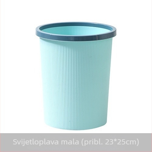 Veliki kućni plastični kanta za otpad, kuhinja i kupaonica, minimalistički dizajn, bez poklopca, debeli kanta za dnevnu sobu