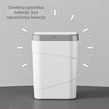 Pametan senzorni koš s induktivnim otvaranjem, 9–12 L, četvrtasti plastični koš, kuhinja, dnevni boravak, ured
