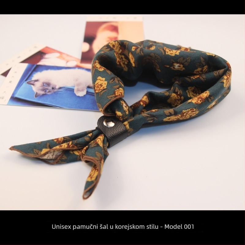 Korejskog stila mali kvadratni šal za odijelo, vintage uzorak cashew flower, najlonski šal za muškarce i žene