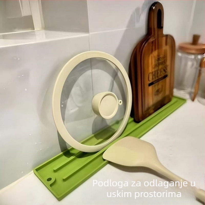 Višestruka plastična podloga za odlaganje poklopaca i kuhinjskih alata - protuklizna, s odvodom tekućine