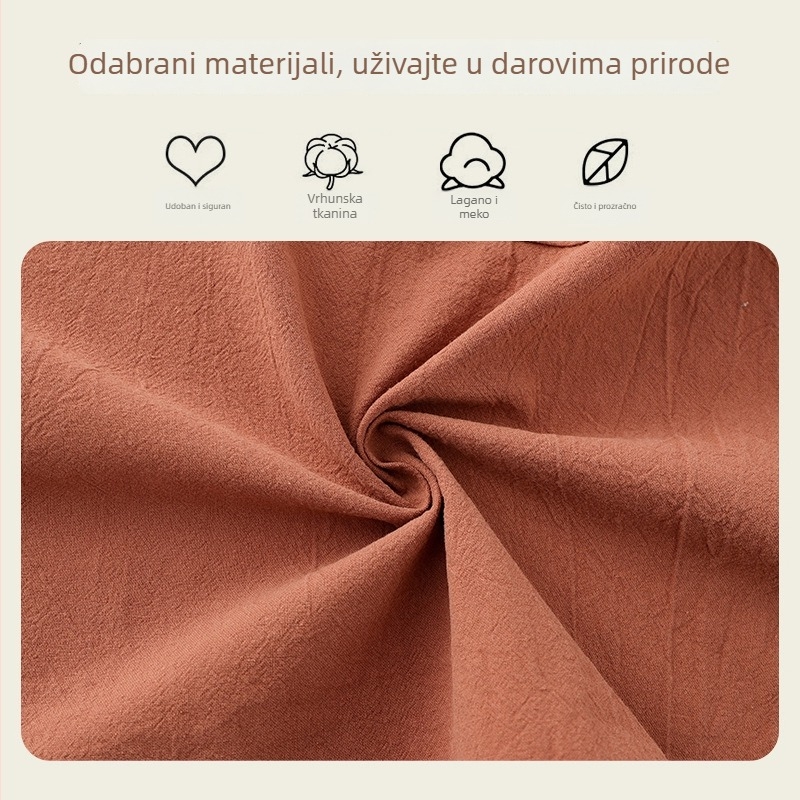 Pamukasta kuhinjska pregača bez rukava, vodoodbojna i otporna na masnoće, s mogućnošću prilagodbe logotipa
