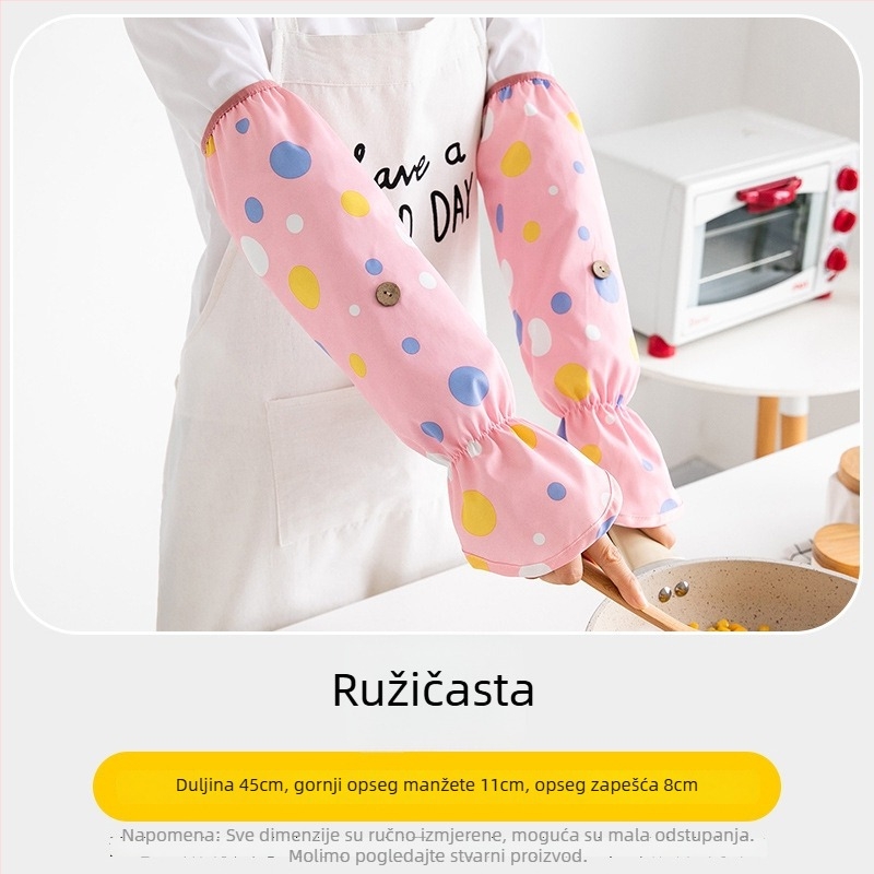 Vodootporne rukave za kuhanje, zaštita od prskanja ulja, kuhinjski rukavi protiv opeklina, produžena verzija
