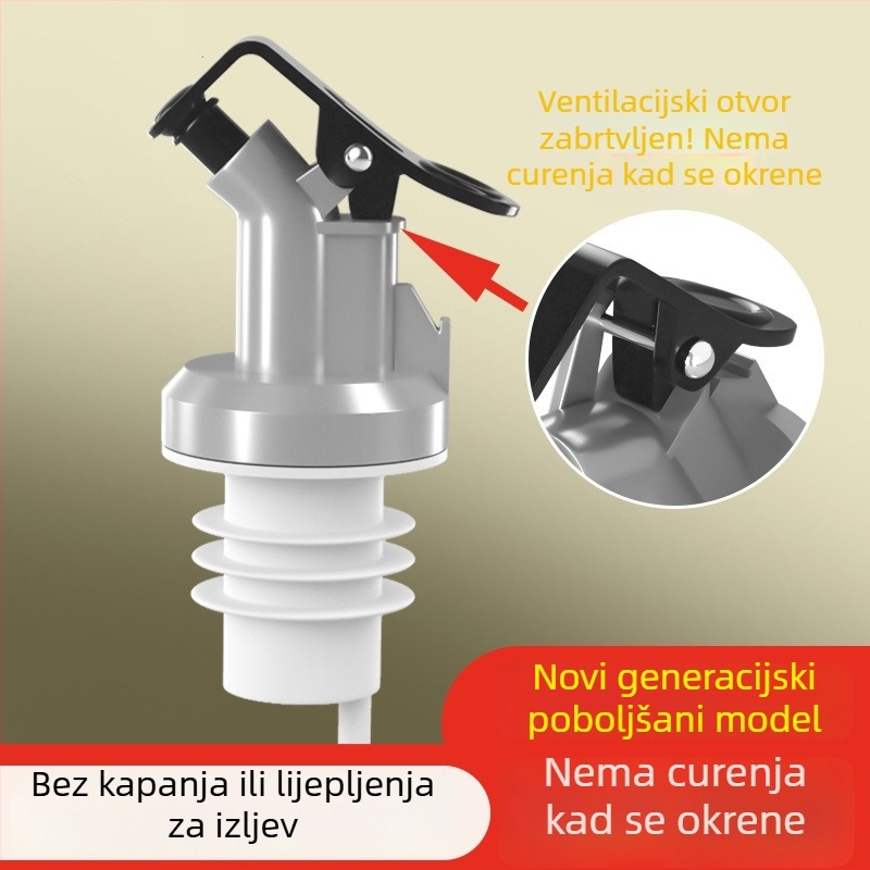 Kockasta staklena boca za ulje sa zaptivnim čepom, pogodna za sojin sos i ocat, 500 ml