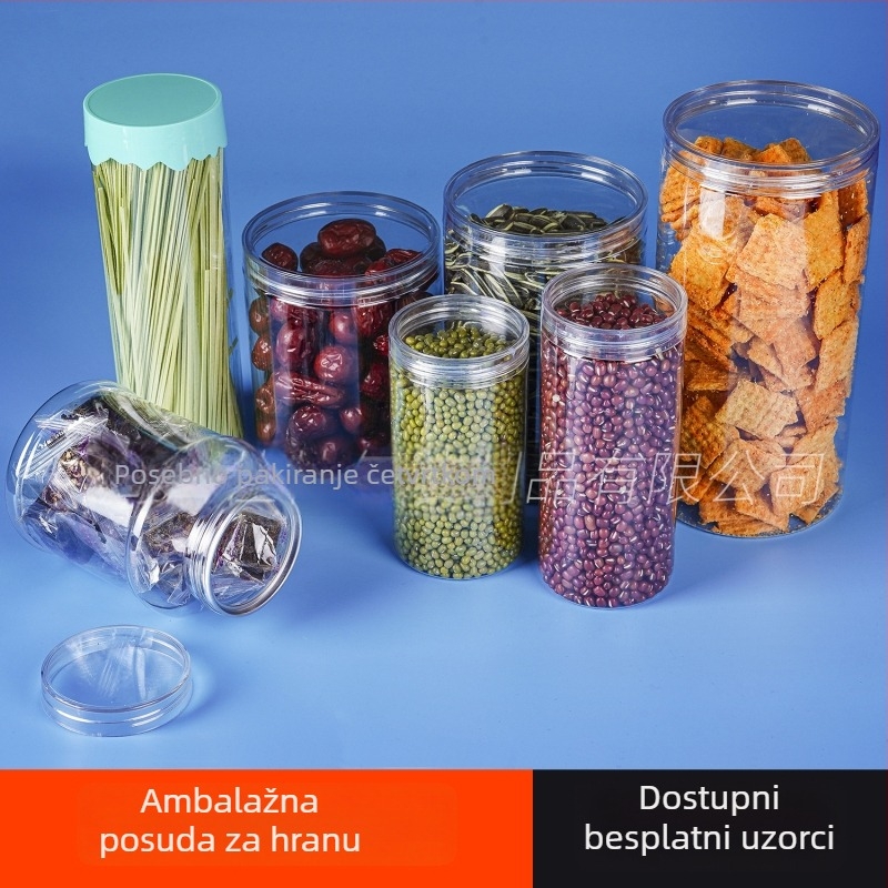 240 ml plastična kutija za orašaste plodove, čaj i grickalice – dimenzije 65×85 mm, zatvoreni spremnik s aluminijskim ili plastičnim poklopcem