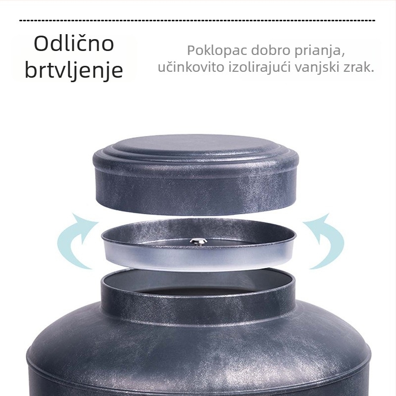 Čajna kutija, okrugli metalni spremnik, 0,5 kg, model 9150