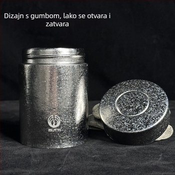 Posuda za čaj od čistog titana, prijenosna i zatvorena, za putovanja i kućno skladištenje