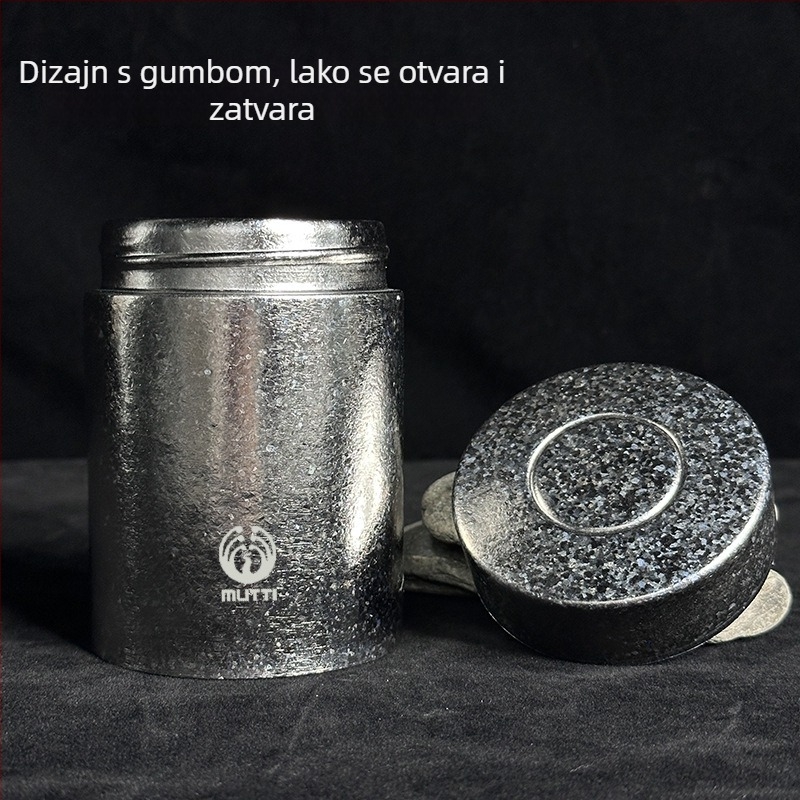 Posuda za čaj od čistog titana, prijenosna i zatvorena, za putovanja i kućno skladištenje