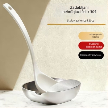 Vertikalni držač kuhinjskih alata od nehrđajućeg čelika 304 za špatule, lopatice, štapiće i žlice – kuhinjski stolni organizator