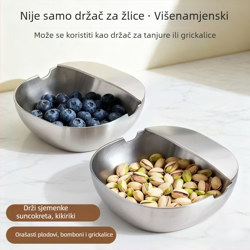 Vertikalni držač kuhinjskih alata od nehrđajućeg čelika 304 za špatule, lopatice, štapiće i žlice – kuhinjski stolni organizator