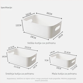 Stolna kutija za odlaganje sitnih stvari – za dnevnu sobu, kupaonicu (kozmetika), kuhinju i užinu
