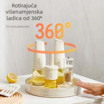 360° rotirajući držač začina u kuhinji, višenamjenski tanjur za umake i ocat, stolni organizator