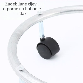 Držač za plinsku bocu za kuhinju s mobilnom bazom i kotačićima