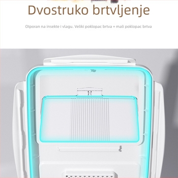 Plastična posuda za skladištenje riže s zaštitom od vlage i štetnika, kvaliteta hrane, kapacitet 10 L ili više