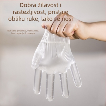 Jednokratne TPE rukavice u vrećici, elastične i pojačane, višestruke namjene za kućno i kuhinjsko čišćenje