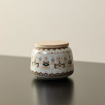 Beige Ru Kiln keramička posuda za čaj, za kućnu upotrebu, mala prijenosna posuda za skladištenje čaja, vintage stil, otporna na vlagu, hermetički zatvorena
