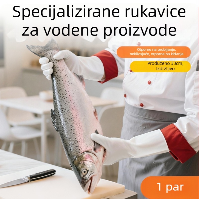 Xingyu nitril rukavice za pranje suđa, vodootporne, otporne na masnoće, protuklizne, otporne na kidanje i probijanje, sigurne za kontakt s hranom