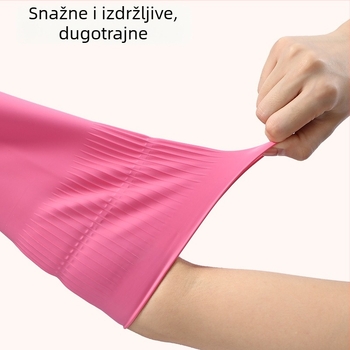 FaSoLa latex rukavice za kućanstvo, debeli, izdržljivi, protuklizne, otporne na habanje, za pranje suđa