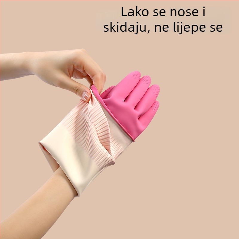 FaSoLa latex rukavice za kućanstvo, debeli, izdržljivi, protuklizne, otporne na habanje, za pranje suđa