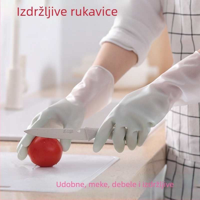 Dvobojne vodootporne PVC rukavice za pranje posuđa, kućno čišćenje i svakodnevne poslove