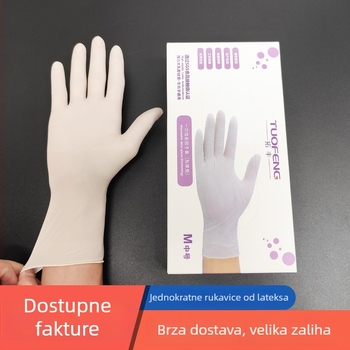 Tuofeng 9-inčne jednokratne rukavice od lateksa i nitrila, debeli, vodootporni, za kuhinju i pranje posuđa
