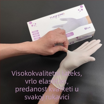 Tuofeng 9-inčne jednokratne rukavice od lateksa i nitrila, debeli, vodootporni, za kuhinju i pranje posuđa