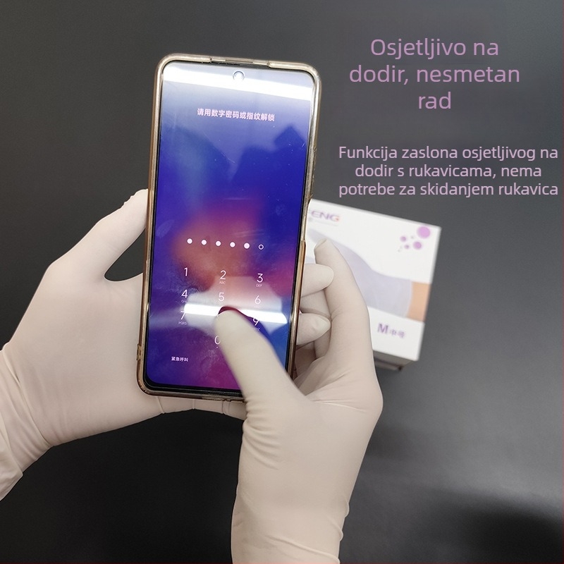 Tuofeng 9-inčne jednokratne rukavice od lateksa i nitrila, debeli, vodootporni, za kuhinju i pranje posuđa