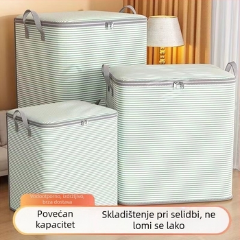 Kutija za skladištenje odjeće, garderobni organizator izuzetno velike kapacitete, otporna na prašinu skladišna torba za odjeću i pokrivače