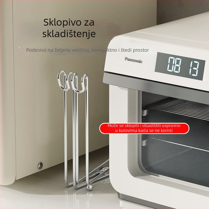 Sklopiva držač vrećica za otpad od 304 nehrđajućeg čelika, za kuhinjsku radnu ploču